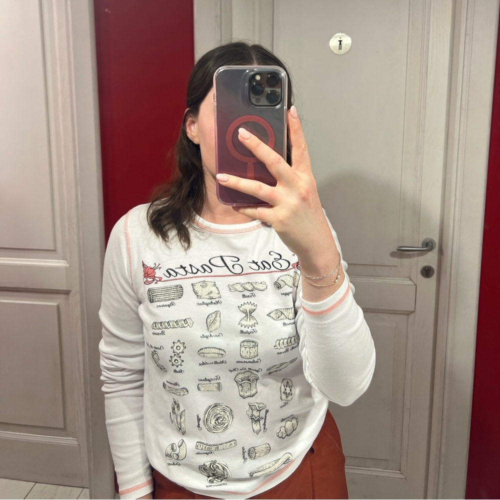 Worn once UO Eat Pasta Long sleeve tee XL